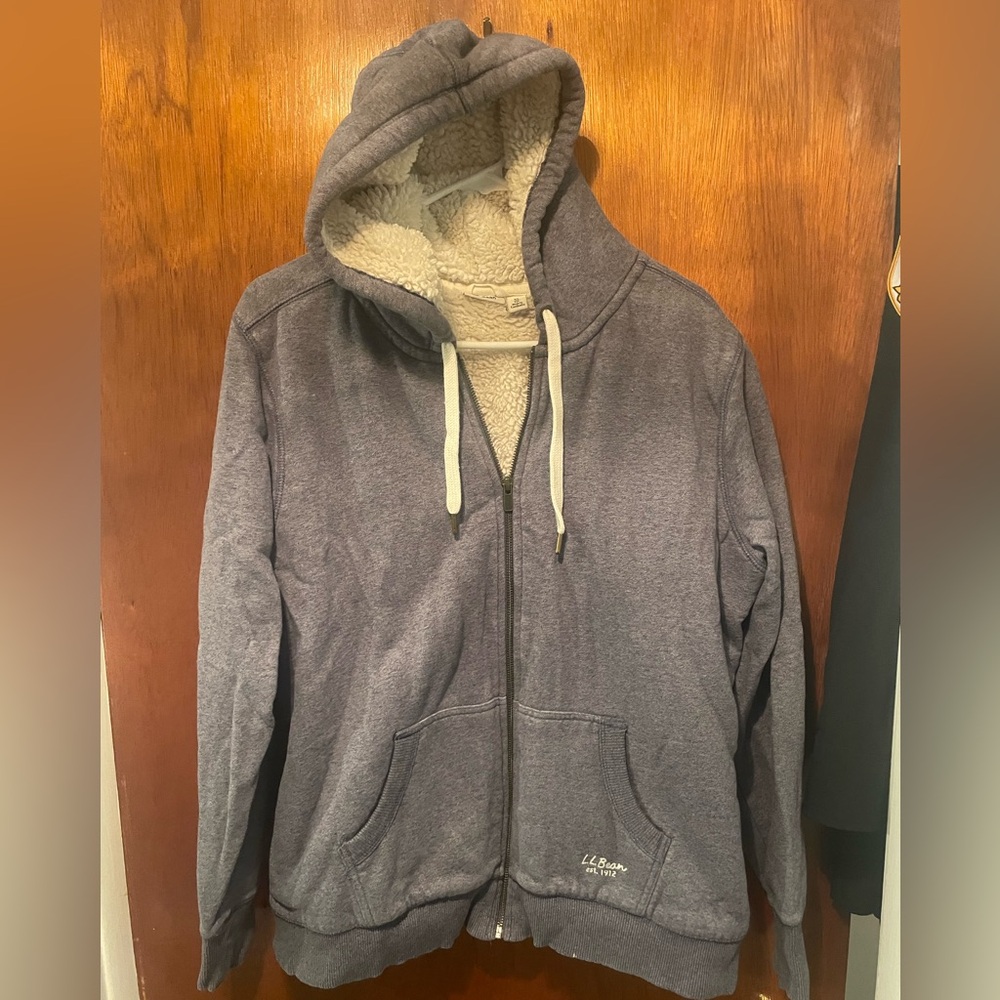 Sherpa lined full zip hoody